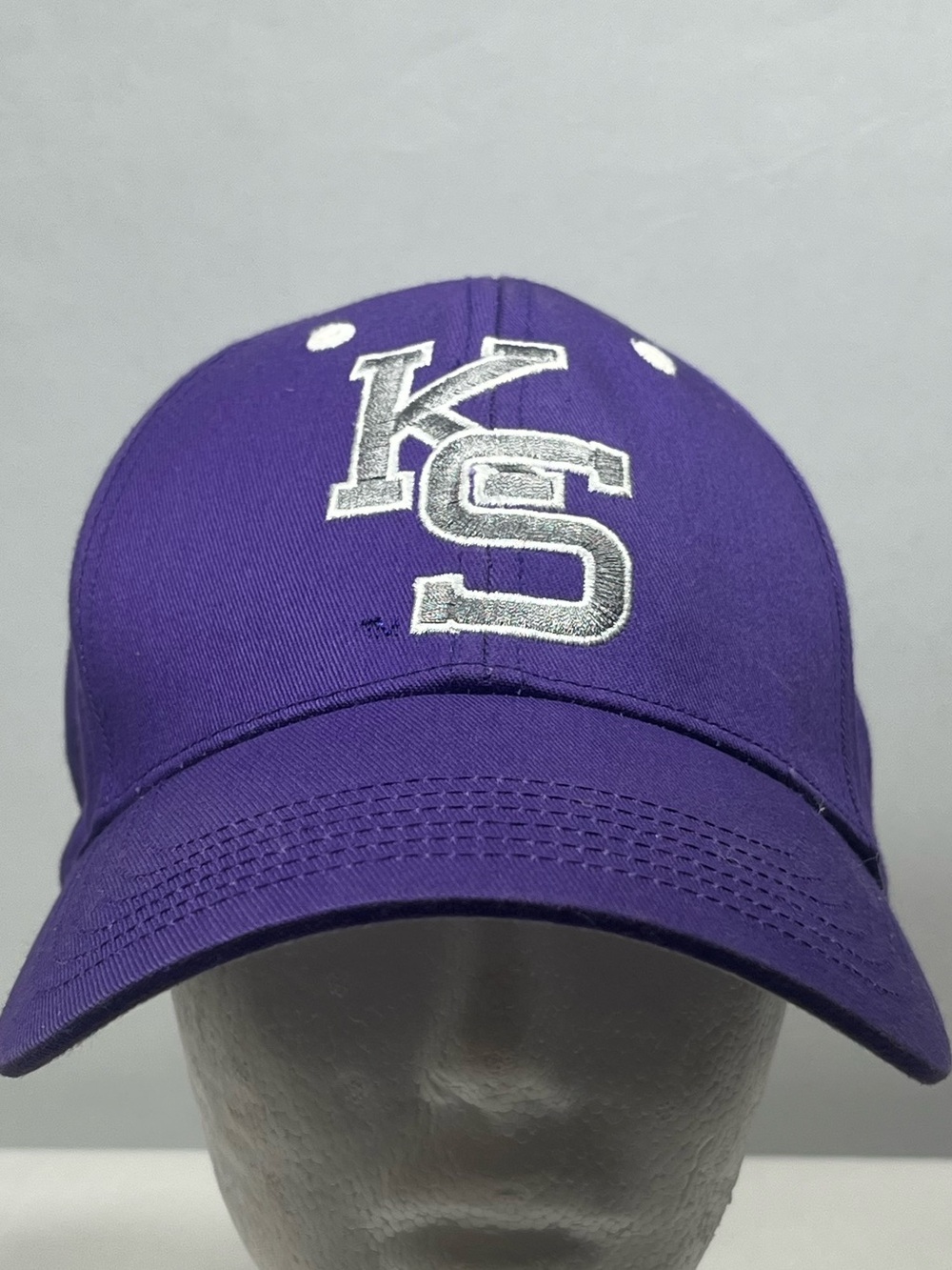 Captivating Headwear Kansas State Wildcats Purple Cap Hat w/Adjustable Strap - Picture 1 of 9
